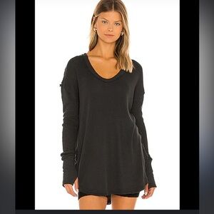 Free People Colby long sleeve oversized shirt- XS